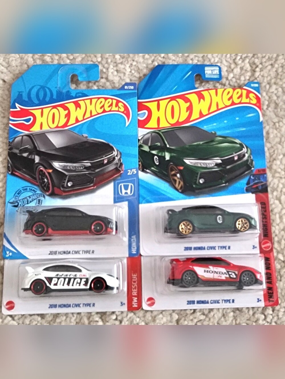 Hot Wheels 2018 Honda Civic Type R Cars (4)